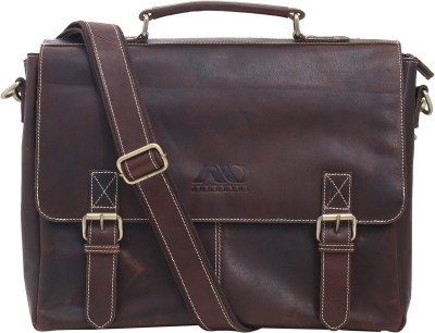 ANNODYNE Stylish Leather Laptop bag with Adjustable StrapPadded Laptop for men Office Bag 25 L Laptop Backpack(Brown)