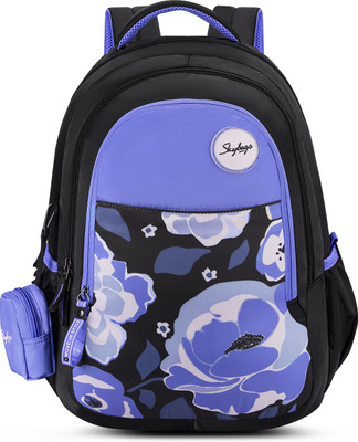 SKYBAGS FLORAL 02 SCHOOL BACKPACK RC PERSIAN JEWEL 37 L Backpack(Blue)