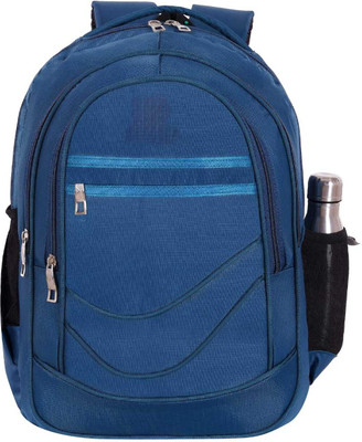 Aikaa Bagpack For School College & Casual Use with Laptop Compartment 25 L Laptop Backpack(Blue)