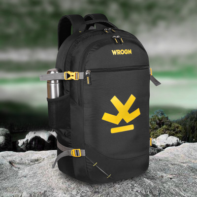 WROGN TRENDY FOR TRAVEL,COLLEGES AND DAILY USES 55 L Backpack(Black)