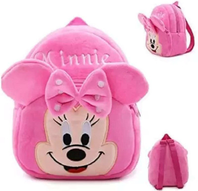 anika collection Kids School Bag Exclusive Soft Plush Backpack Plush Bag 7 L Backpack(Pink, Multicolor)