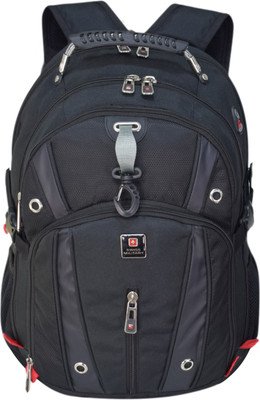 SWISS MILITARY Combo Pack Of Backpack and Free Flow Organizer 31 L Backpack(Black)