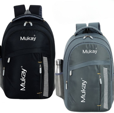 mukay Combo Pack of 2 Bag – Unisex Stylish & Durable Backpacks with Good Quality 35 L Backpack(Black, Blue)