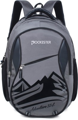 POCKESTER Hill 35 L Laptop Backpack(Grey)