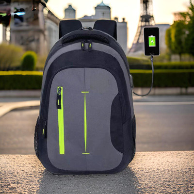 HouseOfCommon backpack bag laptop bag school backpag(18.4*14) 37.1 L Laptop Backpack(Black)