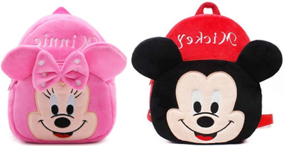 Bluemoon BM-combo mini pink & micky red_41 12 L Backpack(Multicolor)