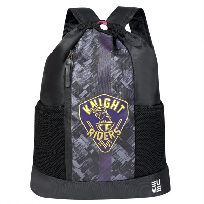 EUME Kolkata Knight Riders 19 Ltrs Drawstring Backpack with 1 Compartment 19 L Backpack(Black)