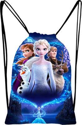 H-Hemes Princess Printed Dori Bag Drawstring Backpack Small Bag Gym Bag 12 L Backpack(Multicolor)