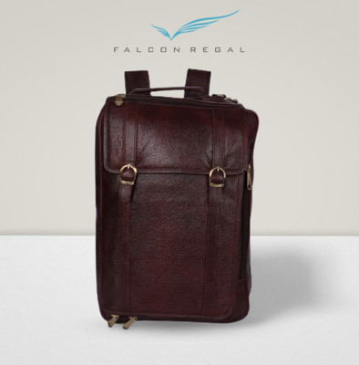 Falcon Regal Apex Vector 22 L Laptop Backpack(Brown)
