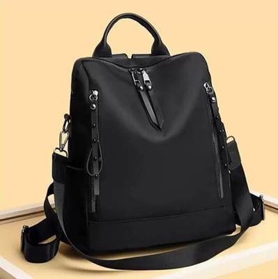 Genie Backpack Medium 25 L Stylish Bagpack For Women (Black) 25 L Laptop Backpack