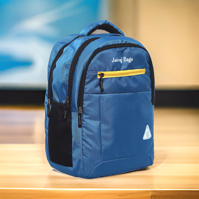 JairaJ regular size Laptop school bag college travell office bag with rain cover 40 L Backpack(Blue)
