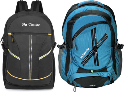 Da Tasche CROSS SBLUE 35 L Backpack(Blue, Black)