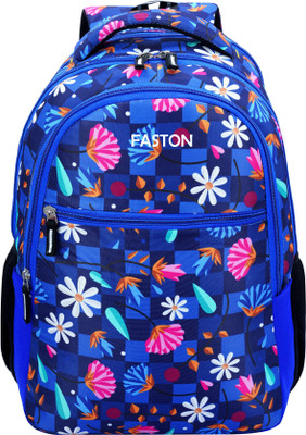 Faston Bag for school college boys & girls Waterproof Bag Digital print 30 L Backpack(Blue)