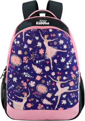 Mike Junior Ballerina Violet School Backpack 19 L Trolley Backpack(Blue)