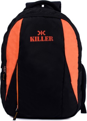 KILLER Unisex Premium Quality, Office/College/School Laptop Bag 30 L Trolley Backpack(Black, Orange)