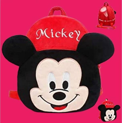 Aveek YHK_A_325_ mickey mouse bag for school kids, cartoon bag for 2 to 6 year baby 14 L Backpack(Red)