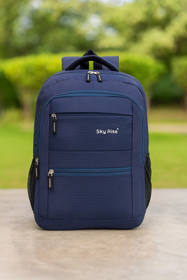 SKY RISE Water-Resistant Laptop Backpack for Office, College & Travel 35 L Laptop Backpack(Blue)