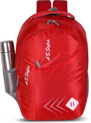 A S STYLES SPACY COMPARTABLE BAG 35 L Laptop Backpack(Red)