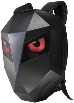 loy LED Eye Backpack With Bluetooth Wireless Speaker 25 L Laptop Backpack(Black)