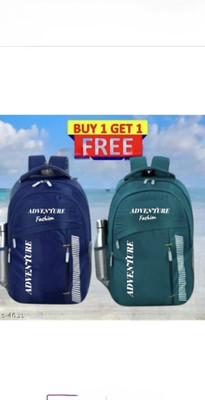 ADVENTURE FASHON Large 35 L Laptop Backpack casual unisex school bag collage bag COMBO BAG 40 L Backpack(Blue, Multicolor)