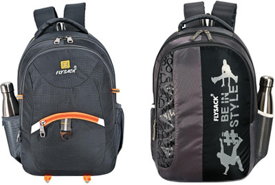 FLYSACK Everyday Versatile Casual Durable Stylish Multi-Purpose Classic Backpack 35 L Backpack(Grey, Grey)