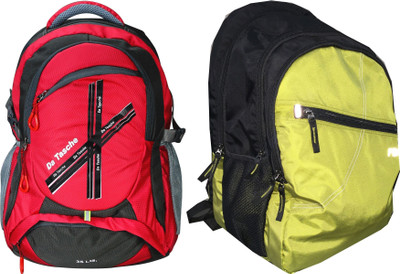 Da Tasche Cross 35L Red 35 L Laptop Backpack(Red, Multicolor)