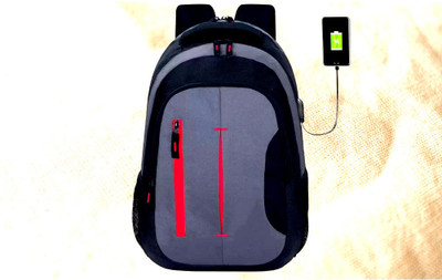 Shivra backpack for men backpack bags bagpack 34 L Laptop Backpack(Black, Grey)