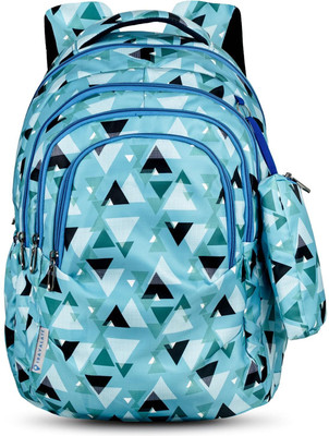 Travalate Multi-Print School Bag for Boys and Girls | For College, School Use 38 L Backpack(Green)