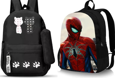khatushyam collection A_PNJ__@ BLK--1 & SPIDER-04_@@_1PC_abc 30 L Backpack(Black, Black)