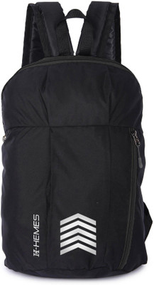 H-Hemes Small Bag Gym Bag for Daily Use with Reflective Strip 12 L Backpack(Black)
