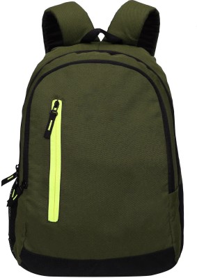 Genipap Eco Light weight Laptop Bag,Daypack/Travel Backpack/College Bag For Men(1019) 18 L Laptop Backpack(Green, Black)