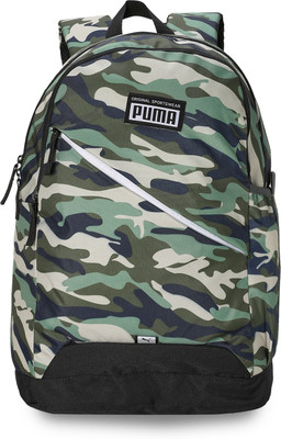 PUMA Graphic School Backpack 26 L Backpack(Green)