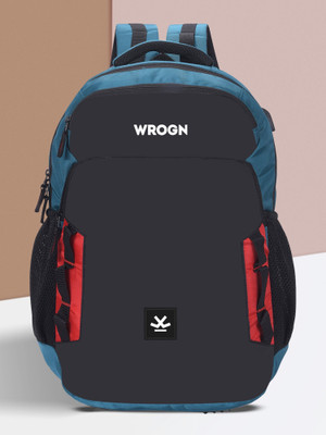 WROGN CASUAL UNISEX SNAP WITH USB 40 L Laptop Backpack(Black, Blue, Red)