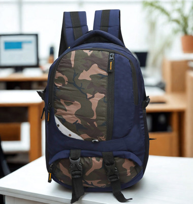 aurawin Army Blue 03 Compartment With 07 Pocket 30 L Laptop Backpack(Blue)