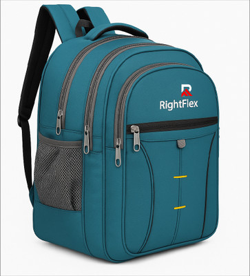 Right Flex School bag for Class 2 to 5 Girls & Boys | 3 Compartments | Water-Resistant 30 L Backpack(Blue)