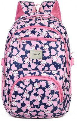 ZERUS Hello Kitty Bag For Girls with 4 Compartments Cute & Spacious School Bag Kids 35 L Laptop Backpack(Blue)