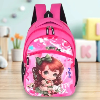 MICXO School Bag Backpacks Cartoon/Boy/Girl/Baby/ (5-9 Years) 25 L Trolley Backpack(Pink)
