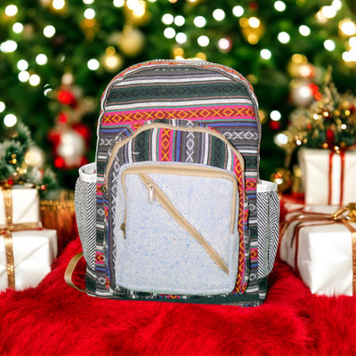Gau Sudh Colorful Tribal Versatile Canvas Daypack for Everyday Use Laptop Bag 25 L Laptop Backpack(Multicolor)