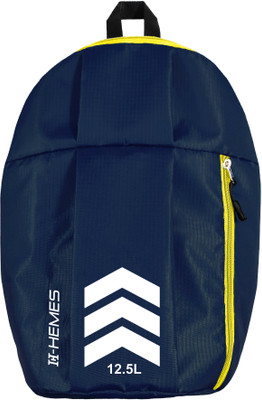 H-Hemes Small Bag Gym Bag for Daily Use 1 Main Compartment Front Zip Pocket Mini 12.5 L Backpack(Blue)