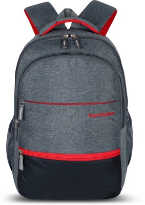 Xfast fashion spacy unisex backpack fits upto 16 Inches/college bag/school bag 30 L Laptop Backpack(Grey, Orange)