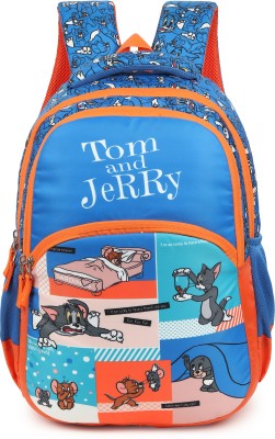 Warner Bros. 1351|TOM&JERRY Bag |School Bag|Tuition Bag|College Backpack|ForBoys&Girls|18Inch 28 L Backpack(Blue)