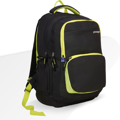 PROVOGUE Pacer Smart laptop bag with rain cover, Midnight Black, 35 Ltr 35 L Laptop Backpack(Black)