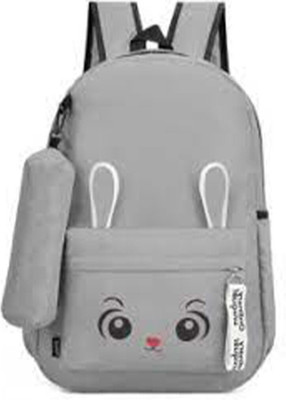 HouseOfCommon Women and Men Backpack 25 L Backpack(Grey)