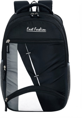 Fast Fashion Medium /Office Bag/School () 30 L Laptop Backpack(Black, White)