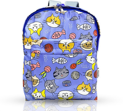 MY FAV Waterproof School Backpack for Boys & Girls|Adjustable Straps & Multiple Pockets 15 L Backpack(Blue)