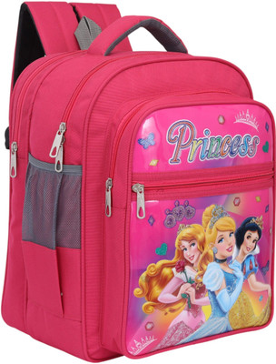 Travel Look Princess Backpack for Kids Girls Stylish Durable Water-Resistant (Classes 3-6) Waterproof School Bag(Pink, 40 L)