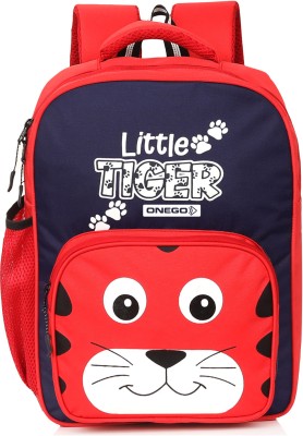 ONEGO Little Tiger Pre-School Kids Bag For Nursery|LKG|UKG |1st std Soft Cartoon Bag 15 L Backpack(Multicolor)