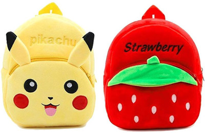 Aveek BM-Latch_combo strowary red picacho yellow_195 12 L Backpack(Multicolor)