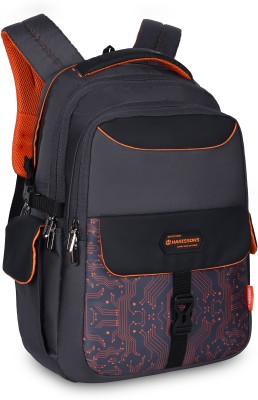 HARISSONS Electrozen 32 L Laptop Backpack(Grey, Orange)