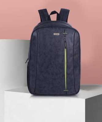 Veneer Casual Vegan Leather Neon Tech Business Office College Travel Unisex Backpack 25 L Laptop Backpack(Grey)